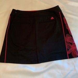ADIDAS CLIMACOOL Skirt with attached inner tights. Size 6. Black and pink